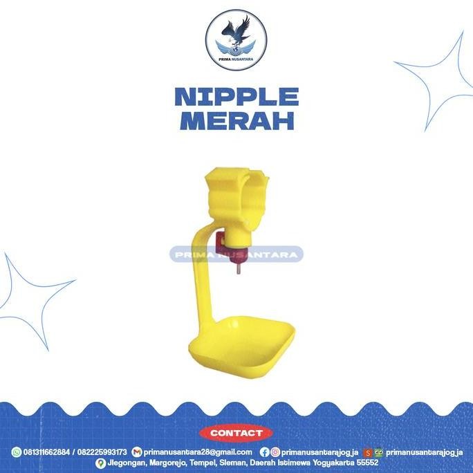 """] NIPPLE KUNING WADAH MINUM TEMPAT MINUM TMO NIPEL KANDANG AYAM BROILER