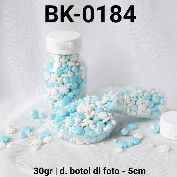 

:::::::] BK-0184 Sprinkles sprinkle sprinkel 30gr 30 gram mix putih biru laut
