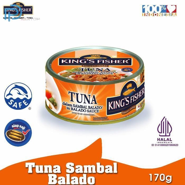 

BARU KTMSTORE KING'S FISHER TUNA SAMBAL BALADO DAGING TUNA MAKANAN KALENG 170 G