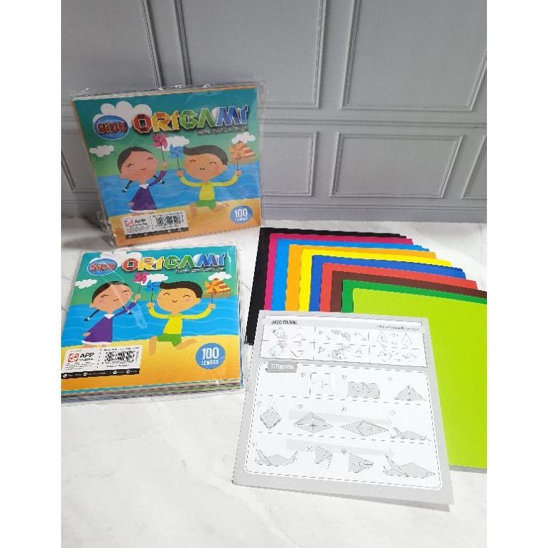 

''Terlaris" Origami Kertas Lipat Merek Sidu Isi 100 Lembar Murah