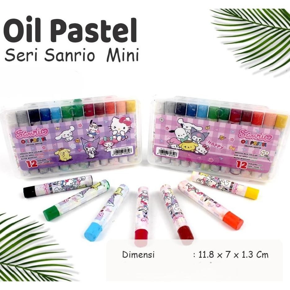 

''Terlaris" Crayon Mini 12 Warna Desain Menarik Lucu Murah