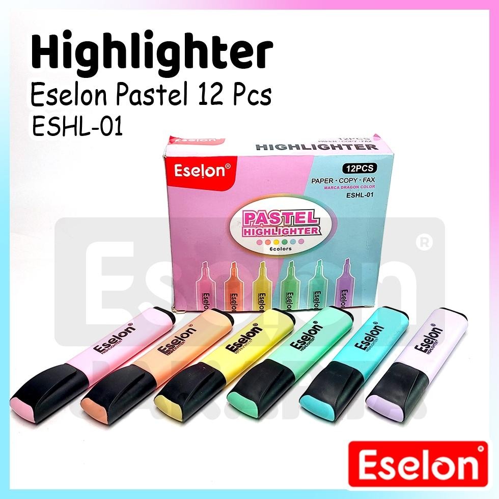 

RB [ES.JKT] 12pcs Stabilo Pastel / Highlighter / Stabilo Eselon ESHL-01