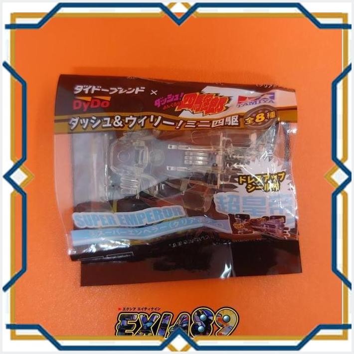 [exi] dydo blend x dash yonkuro dash &willy mini 4wd - super emperor (clear body)