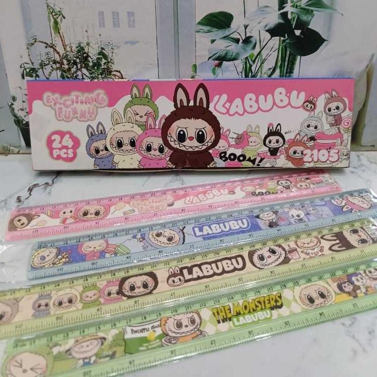 

''Terlaris" Penggaris 30Cm Sanrio/Garisan 30Cm/Ruler 30Cm Fancy/Mistar 30Cm Labubu Murah