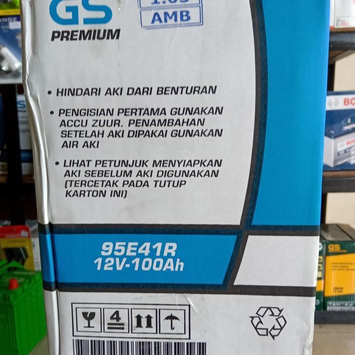 Aki Mobil/ Genset/ Gs Astra Premium N100/ Gs N 100 Basah/ 95E41 100Ah Original Dan Terpercaya