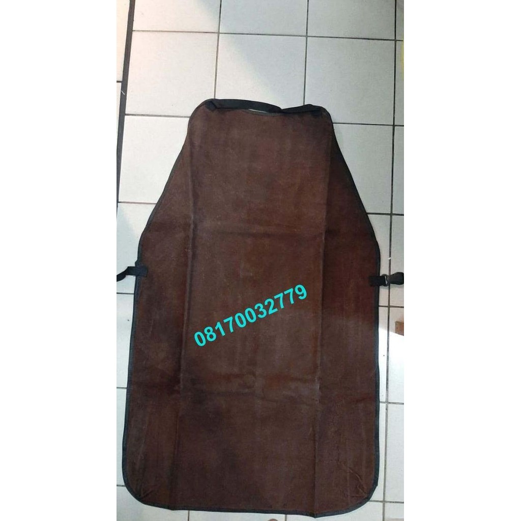 . APPRON APRON DADA KULIT LAS WELDING - COKLAT