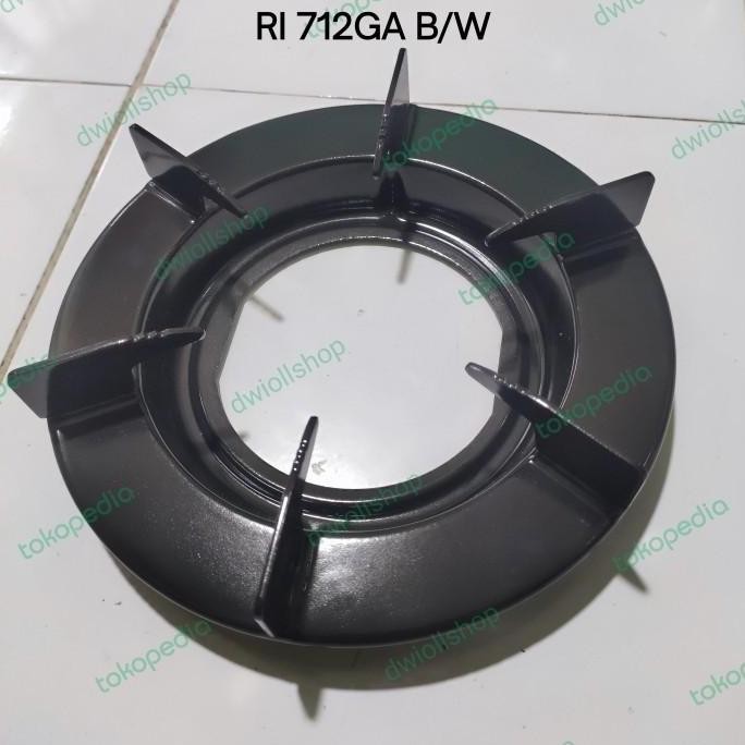 Tatakan kompor Rinnai RI 712GA W/B kaca