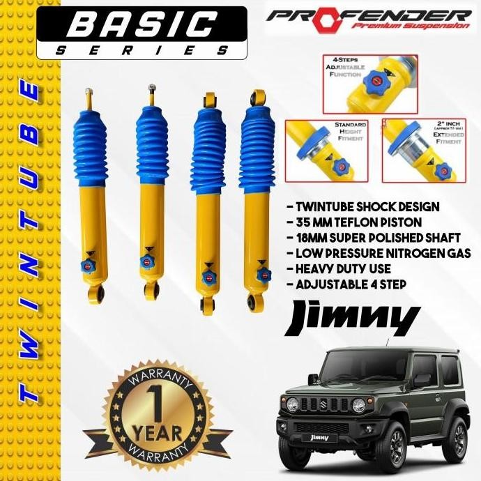 Profender Shock Offroad Adjustable Suzuki Jimny Jb74 Depan Belakang