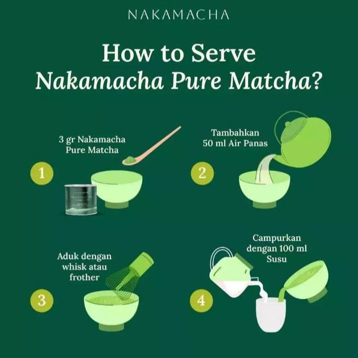

Pure Matcha Powder Nakamacha Japan Origin Greentea [Kaleng 100Gr]