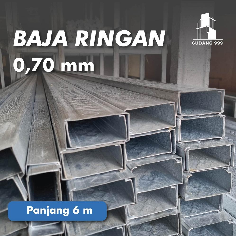 Baja Ringan 0.70 mm / Kanal C / CNP Baja Ringan / C75 / Truss C75