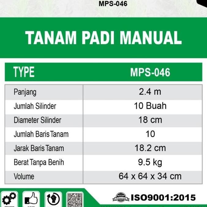 || BANANA / Alat Tanam Benih Padi Manual Tabela MAHKOTA MPS-046 ||~~~