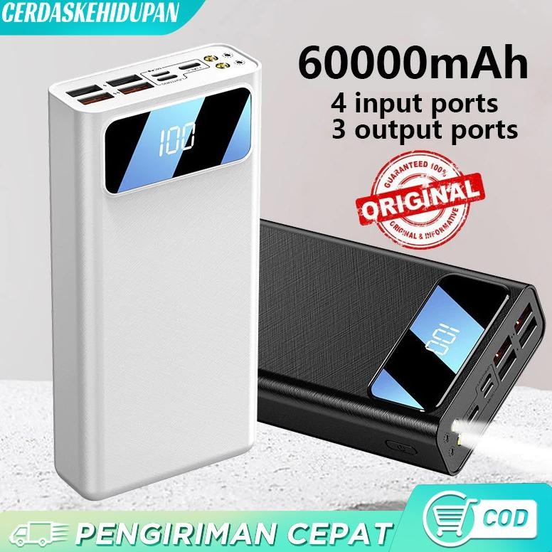 PowerBank 4 USB 60000 mAh/100000 mah Fast Charging External Battery Power bank LED Digital Display P
