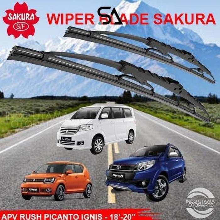 Promo Wiper Kaca Depan Rush Picanto Wiper Mobil Sakura