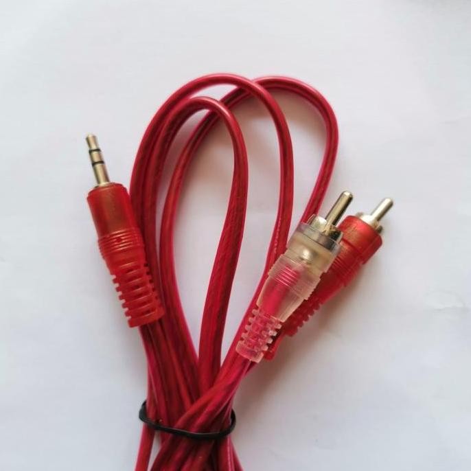 Jek Kabel Audio Jack 2 in 1 3.5mm dari HP ke Speaker aktif Salon