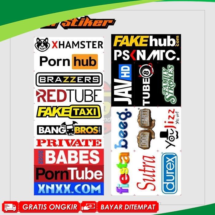 [Bisa Cod] Sale Stiker Motor Racing Dewasa Pack Isi 21 Stiker - Xhamster Brazzer Katun Cotton Combed