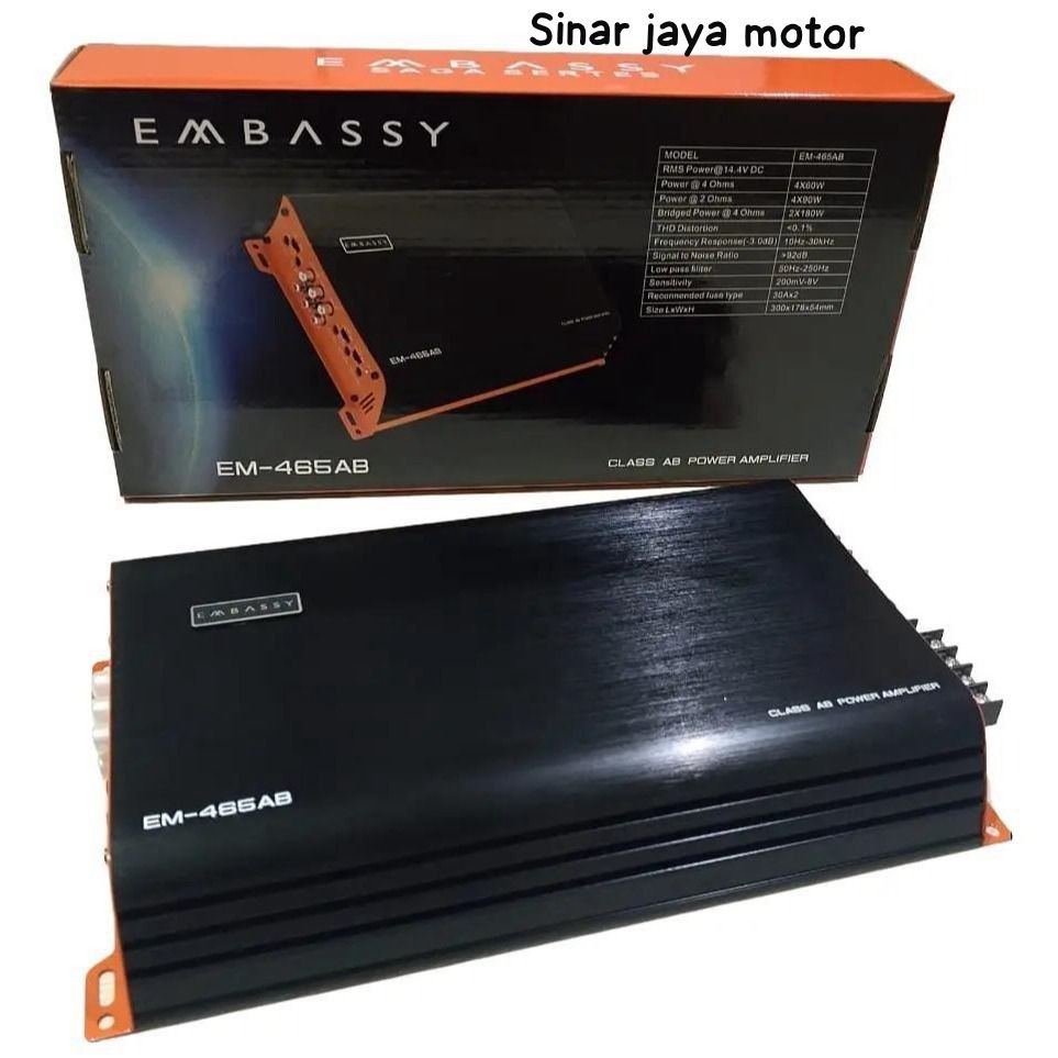 POWER MOBIL 4 Channel EMBASSY EM-465AB ORIGINAL Power Embassy