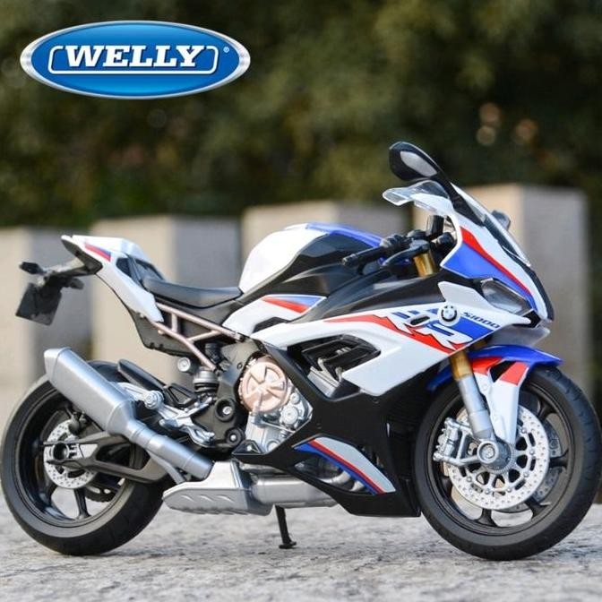 welly diecast motor 1:12 2021 BMW S1000RR putih