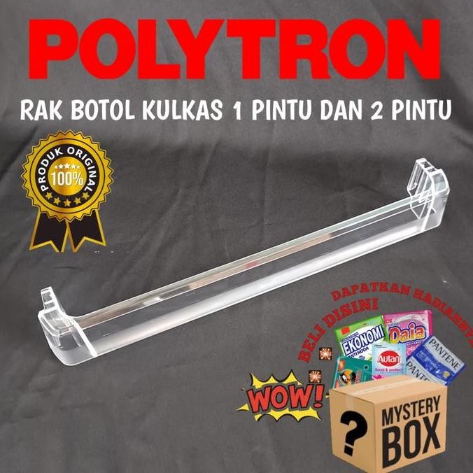 /////] RAK BOTOL KULKAS POLYTRON 1 PINTU TYPE TERBARU KULKAS