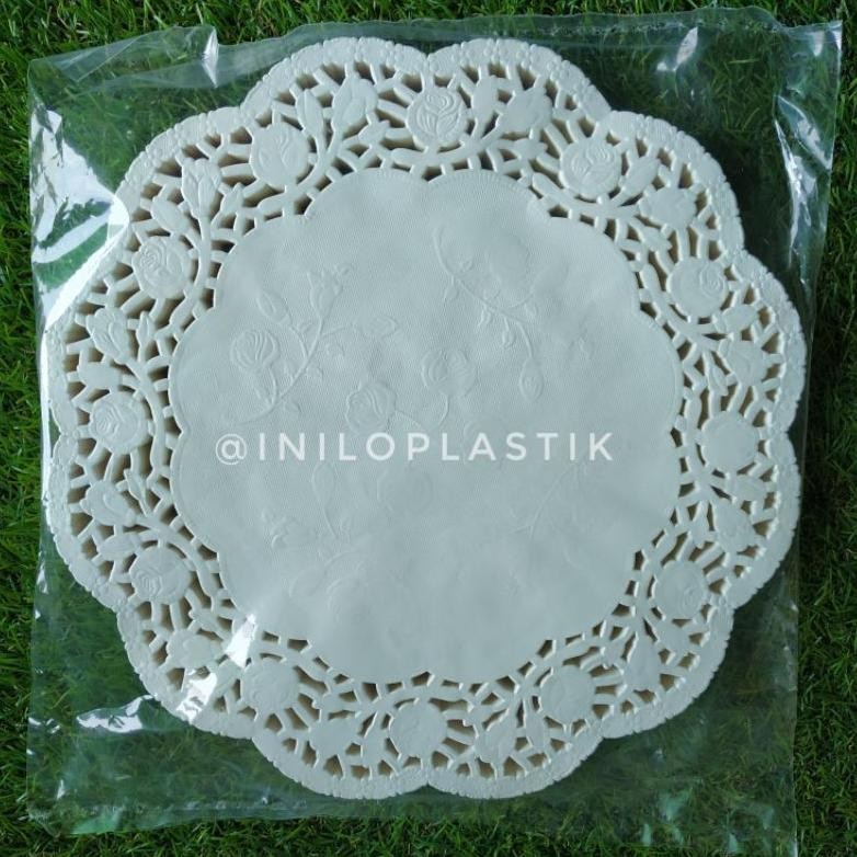 

Zx41 Oh34 Doilies Putih 10,5" / Alas Motif Renda / Doyleys Kertas Renda Original