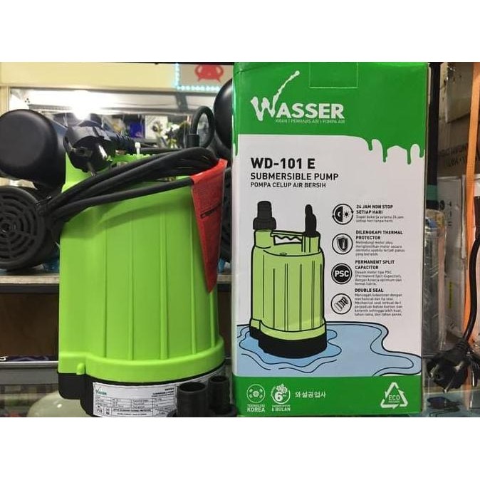 "'''] POMPA CELUP KOLAM / SUBMERSIBLE PUMP WASSER WD 101 E ORIGINAL