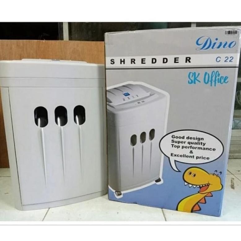 Asd-86 Fx-45 Dino C-22 Cross Cut Mesin - Alat Penghancur Potong Kertas Paper Shredder C22 Premium