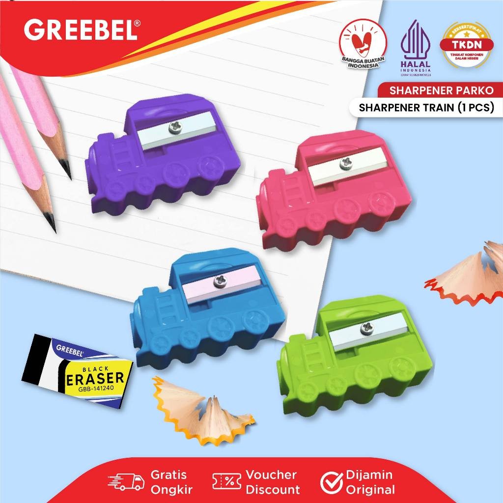 

PARKO Rautan Pensil Serutan Sharpener / Train (PCS)