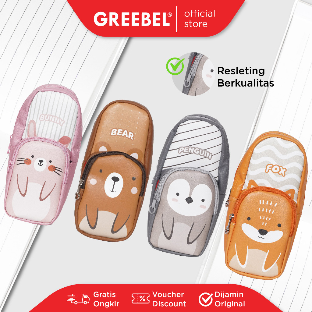 

Greebel Tempat Pensil Lucu Karakter / Pensil Bag Pensil Case (0124- 33)