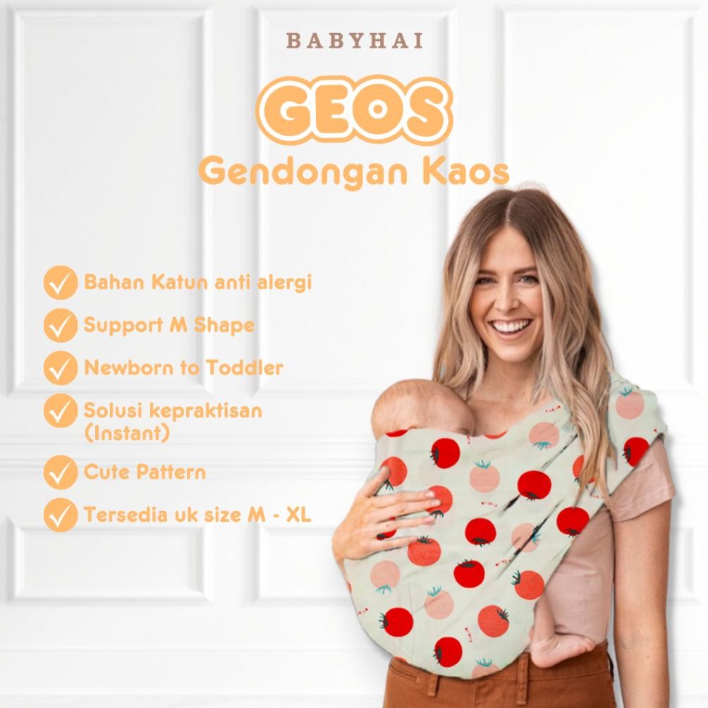 MARS BABY HAI Geos - Gendongan Kaos 2 Lapis