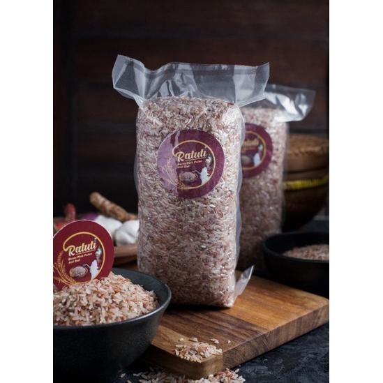 

Beras Merah Muda Pink Pulen Ratuti Beras Bali (1kg packing vacum)