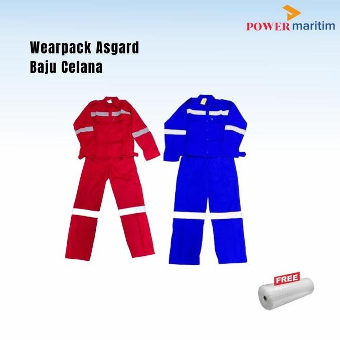 . Baju Wearpack Asgard Scoth Light Baju Celana | Biru | Merah | Safety