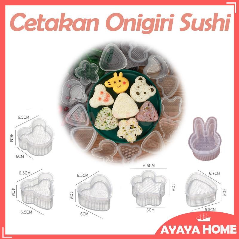 Diy Cetakan Onigiri Sushi/Cetakan Nasi Bento Anti Lengket Onigiri/Cetakan Onigiri