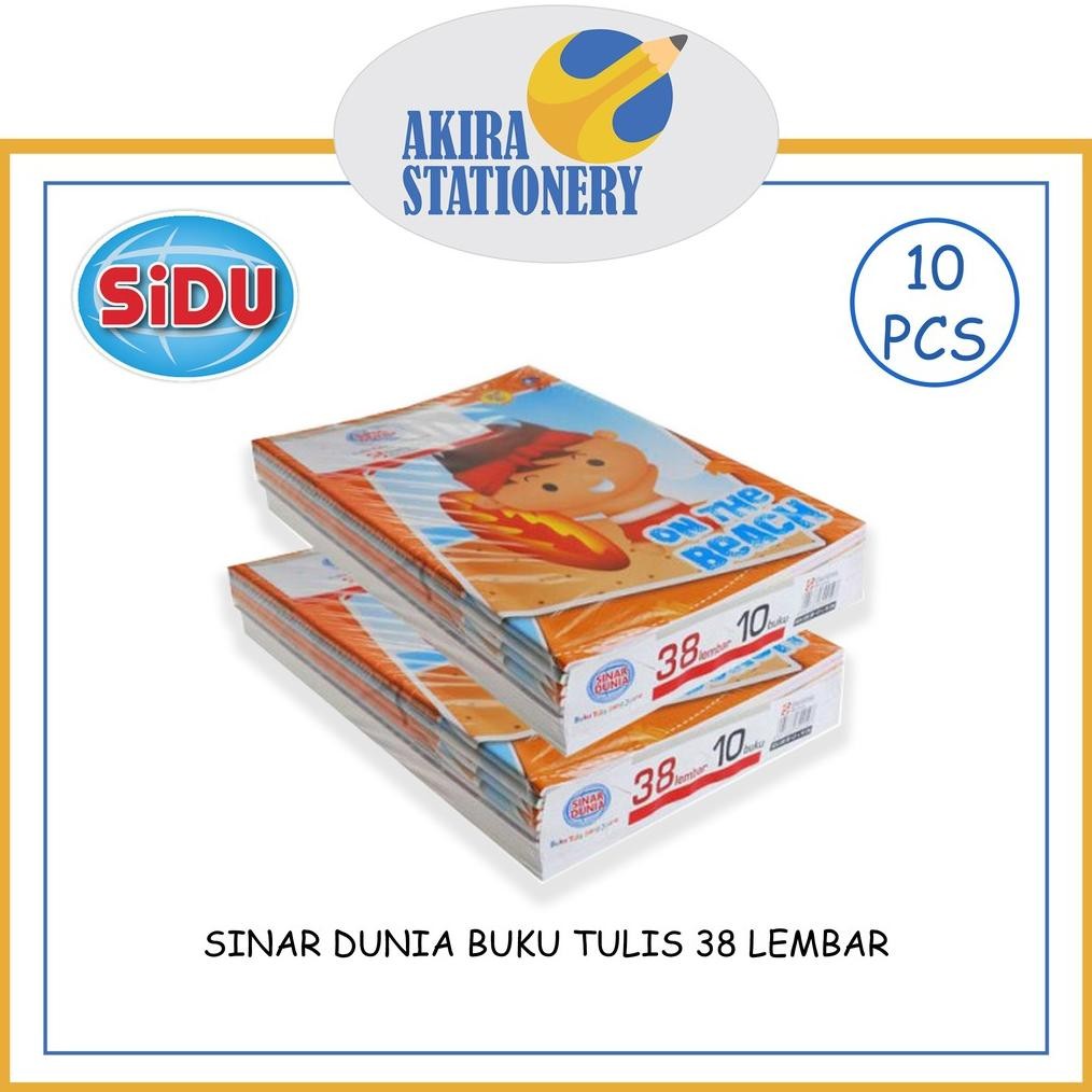 

READY STOCK Buku Tulis SIDU 38 Lembar ( 10 Pcs ) / Buku Sekolah SINAR DUNIA 38 Lbr Ukuran Kecil Pak ( BUKU )
