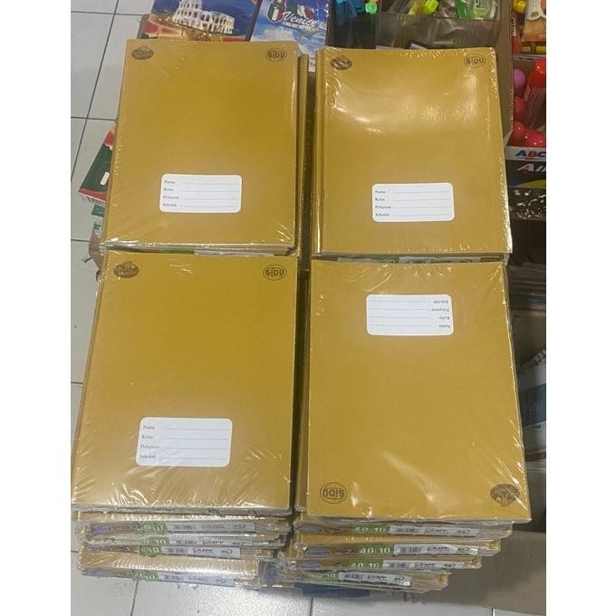 

READY STOCK Buku Tulis Sinar Dunia 40 lembar 1 Pak (Isi 10 Buku) Sidu Cover Polos Coklat