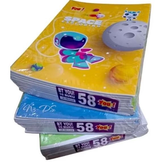 

READY STOCK BUKU TULIS MURAH ISI 58 LEMBAR MERK YOU 1PAK 10BUKU