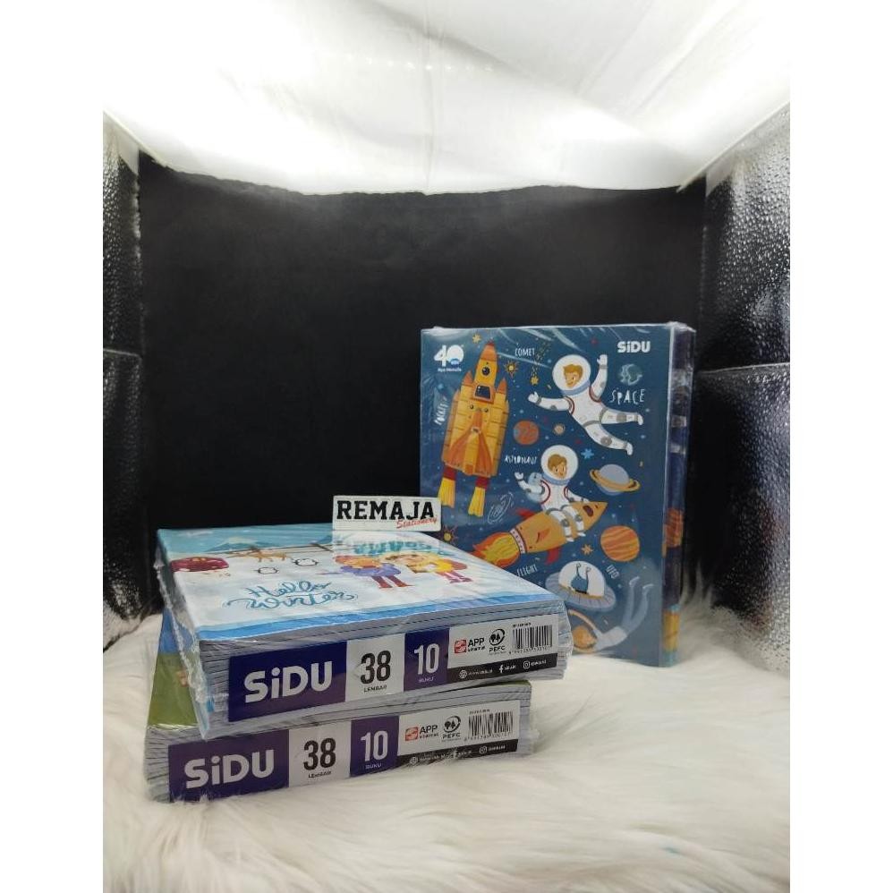 

READY STOCK Buku Tulis SIDU 38 per pack isi 10 BUKU (BONUS stiker nama)