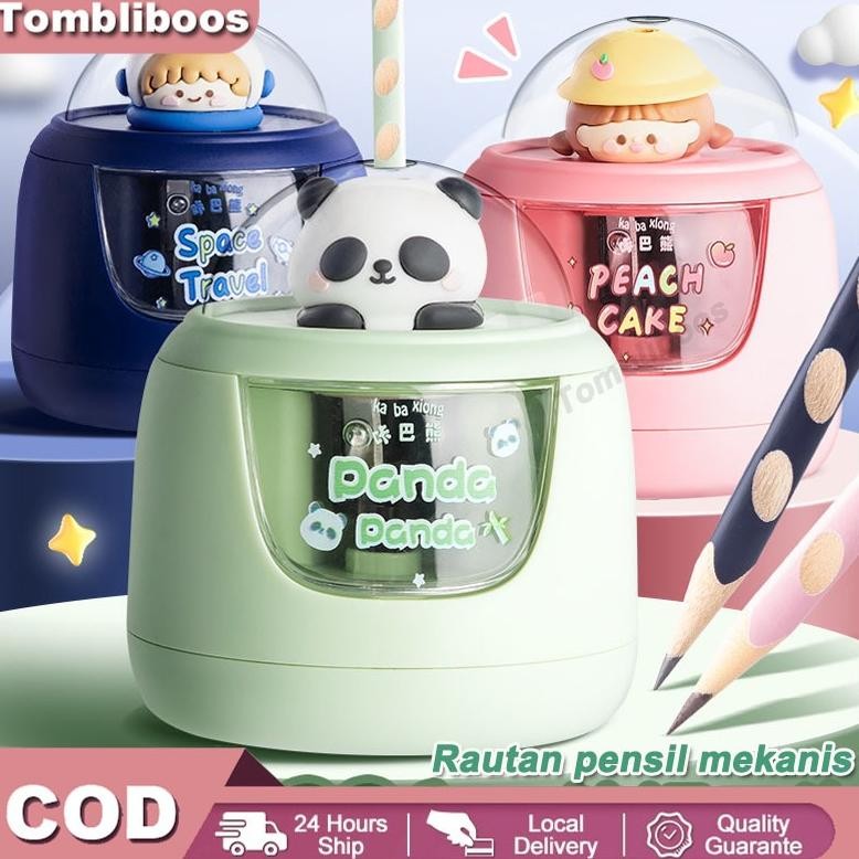 

TERMURAH Serutan Rautan Pensil Elektrik / Lucu Imut Motif Hewan Pencil Sharpener / Electric Cute Animals Astronot / Panda Siap kirim