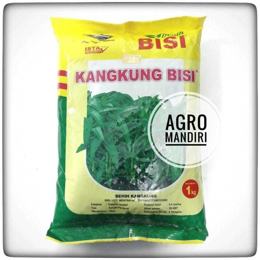 Benih Bibit Kangkung Unggul Bisi 1 Kg Cap Kapal Terbang Bisi