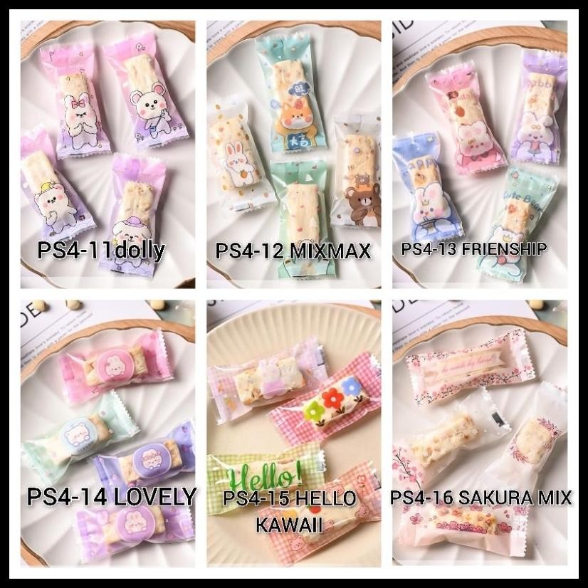 

PLASTIK NOUGAT PERMEN LUCU 4X9.5CM PLASTIK SEALER PERMEN KAWAII