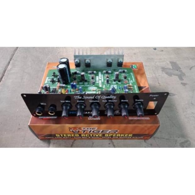 Kit Power Amplifier Speaker Aktif Stereo Karaoke Plus Echo 1400W PMPO tiger