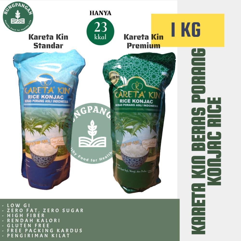 

Karetakin Beras Porang 1 KG Shirataki Konjac Rice Diet Rendah Kalori