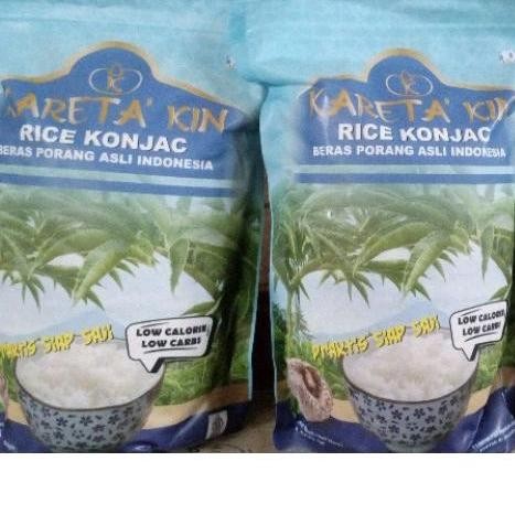 

Beras Porang KARETA'KIN Pouch 1Kg Shirataki Fukumi Konjac Rice Diet dan Diabetes rendah kalori karbohidrat lemak