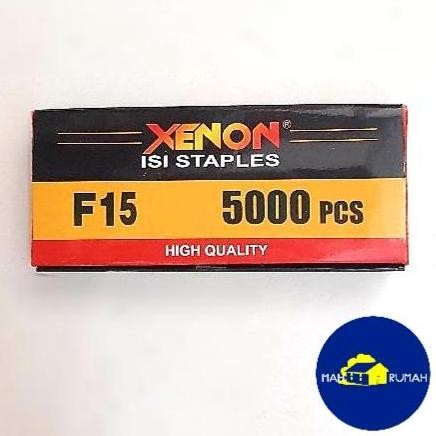 

Isi Refill Staples Paku Tembak Stapler Nailer T I 15mm - XENON F15 [KangOemah]