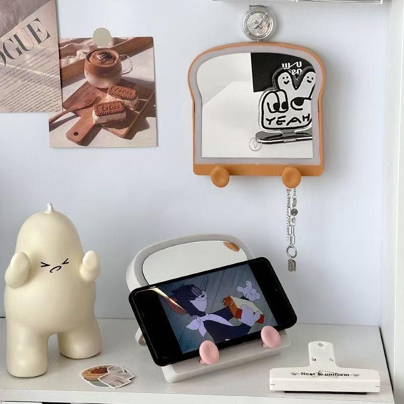 Melede Cermin Rias/Cermin Pasang Dinding Cermin Meja Portabel/Cermin Gantung Dinding Lucu Cermin Hol