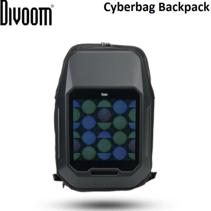DIVOOM Cyberbag Pixel Art LED Backpack - Tas Ransel dengan LED Pixel Art 64 x 64