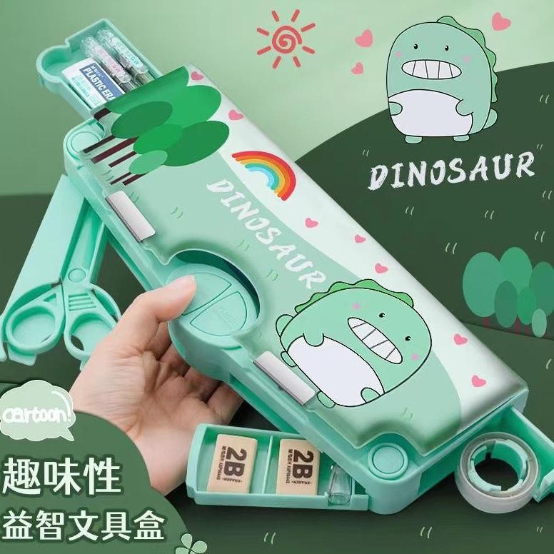 

Kotak Pensil Multifungsi Lengkap Peruncing Gunting Isolasi Penghapus Penggaris