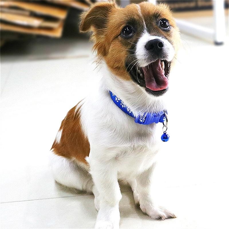 Barang TersediaKucing Dengan Lonceng Adjustable Motif Polkadot Lucu Kalung Anjing