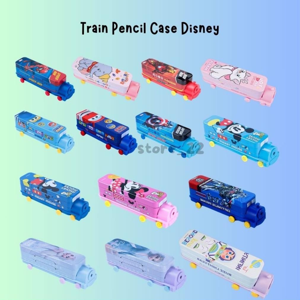 

Disney Licensed Train Pencil Case Double Dekker Kotak Pensil Kereta Api Karakter Cartoon Anak Motif Cewek Cowok