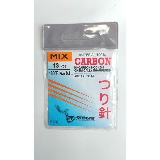 Free Ongkir Kail Pioner Mix Akitakitsune Size 0.1 0.3 0.6 0.8 Kail Berlubang Carbon Kailp000988