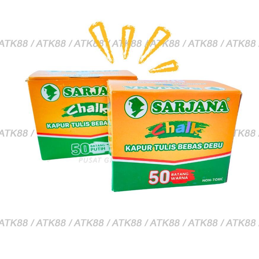 

Promo Kapur Papan Tulis Blackboard Sarjana Putih / White Chalk 50Pcs - 1 Box Harga Terjangkau