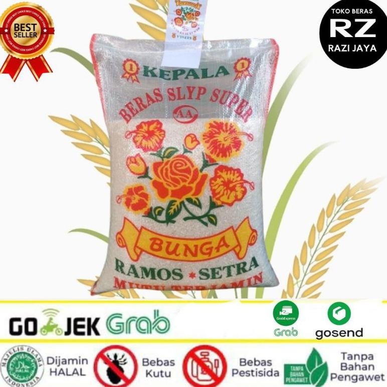 

READY STOCK Beras Cap Bunga Slyp Super 5Kg 10Kg 20Kg